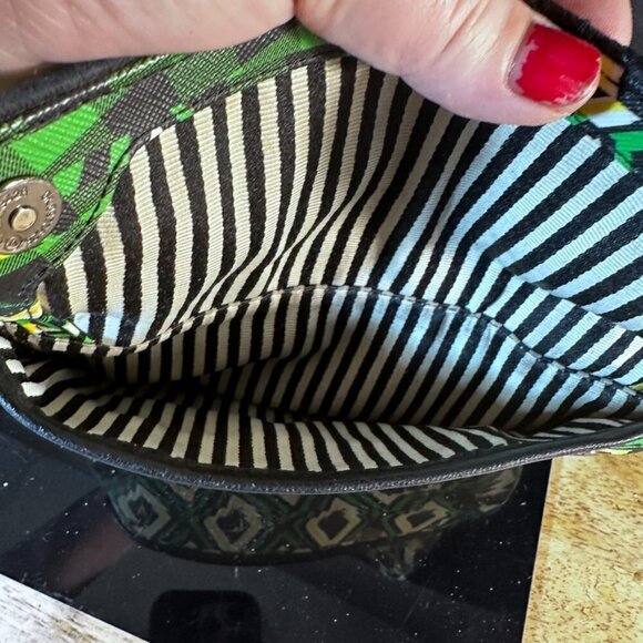 L.A.M.B Bag Green EUC Authentic Handbag Pocketbook Crossbody Tribal African Art - Picture 7 of 13